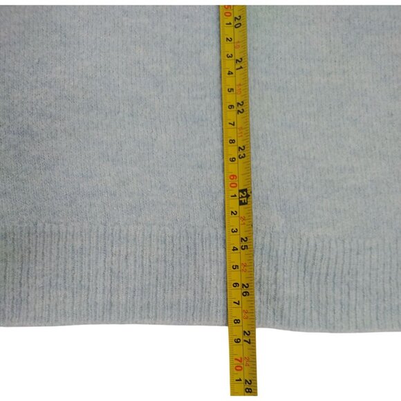 Elle women's blue long sleeve pearl embellished sweater, size L. - Picture 9 of 9